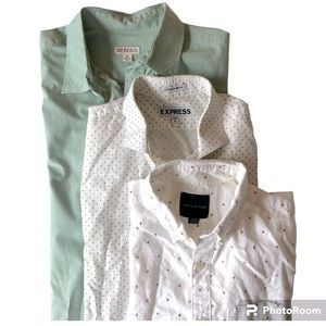 Bundle of mens button down shirts size medium